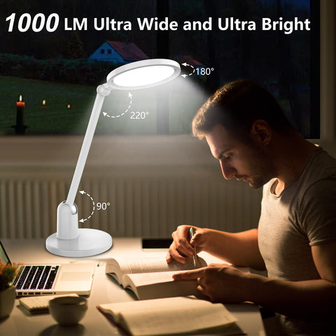 Kitloo lamp head rotation for flexible lighting angles across your desk