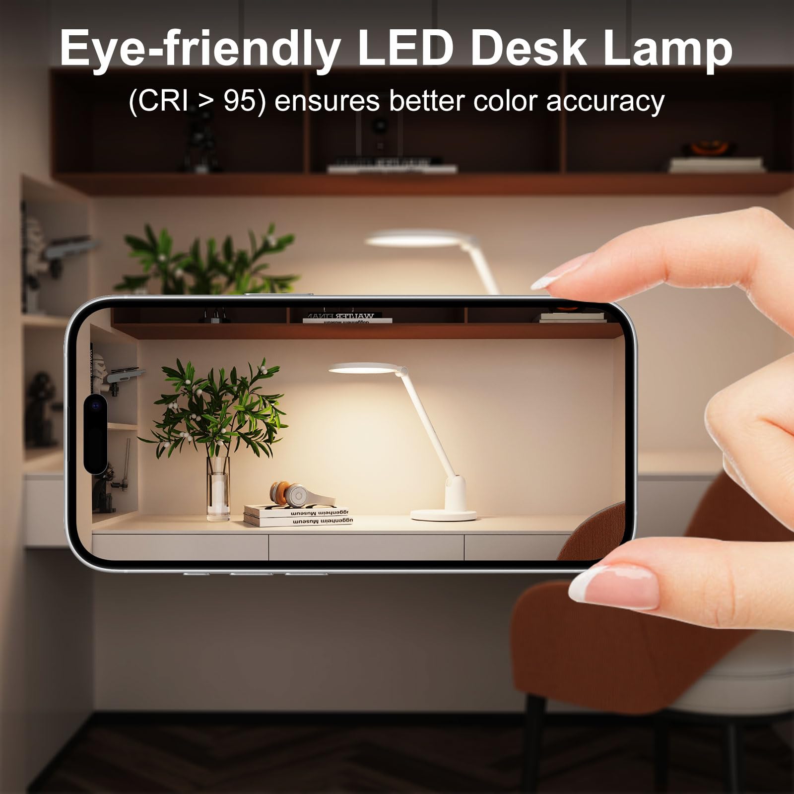Kitloo Desk Lamp six-inch light source delivers broad coverage