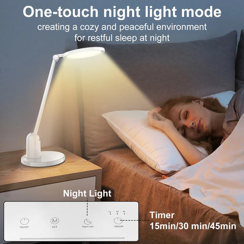 Kitloo three color modes support warm to cool task lighting