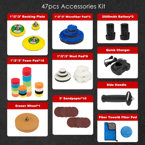 KITLUCK backing plates 1/2/3 inch for versatile polishing and sanding.