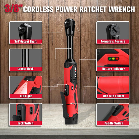 KITLUCK two 2000mAh batteries powering long cordless sessions.
