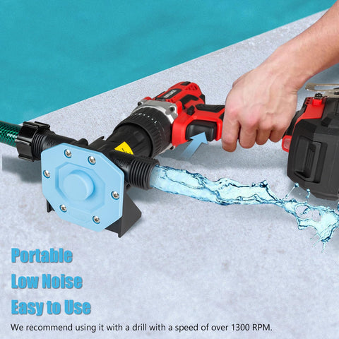 KITLUCK drill pump in-use transfer demonstrates portability and low noise.