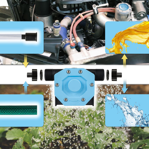 KITLUCK drill pump oil tube setup shows versatile liquid handling.