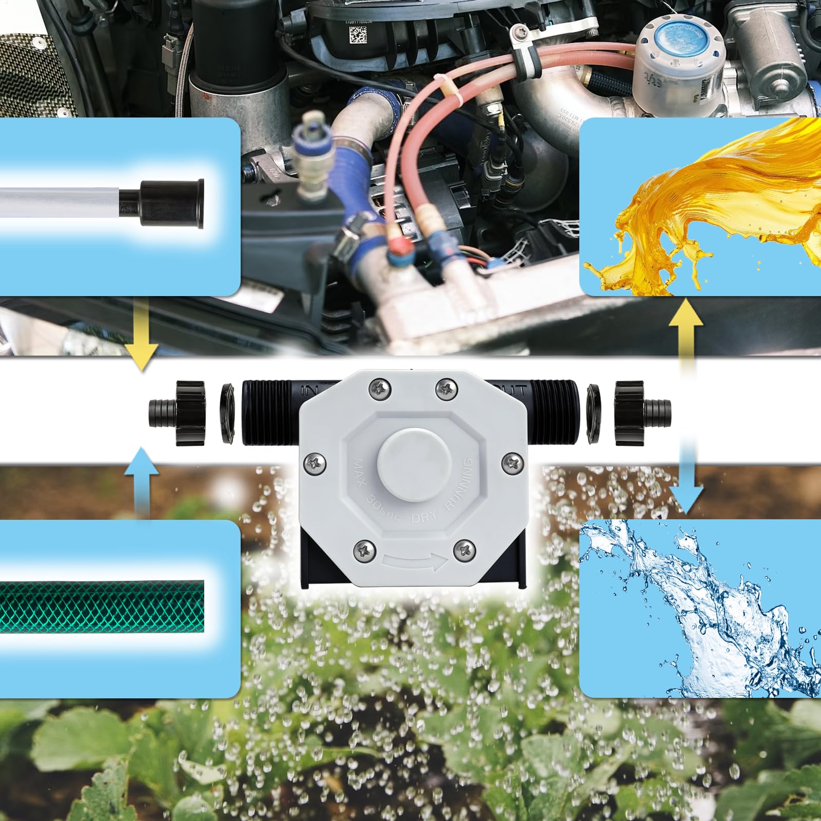 KITLUCK oil suction tube 1-4 inch supports safe oil transfer.