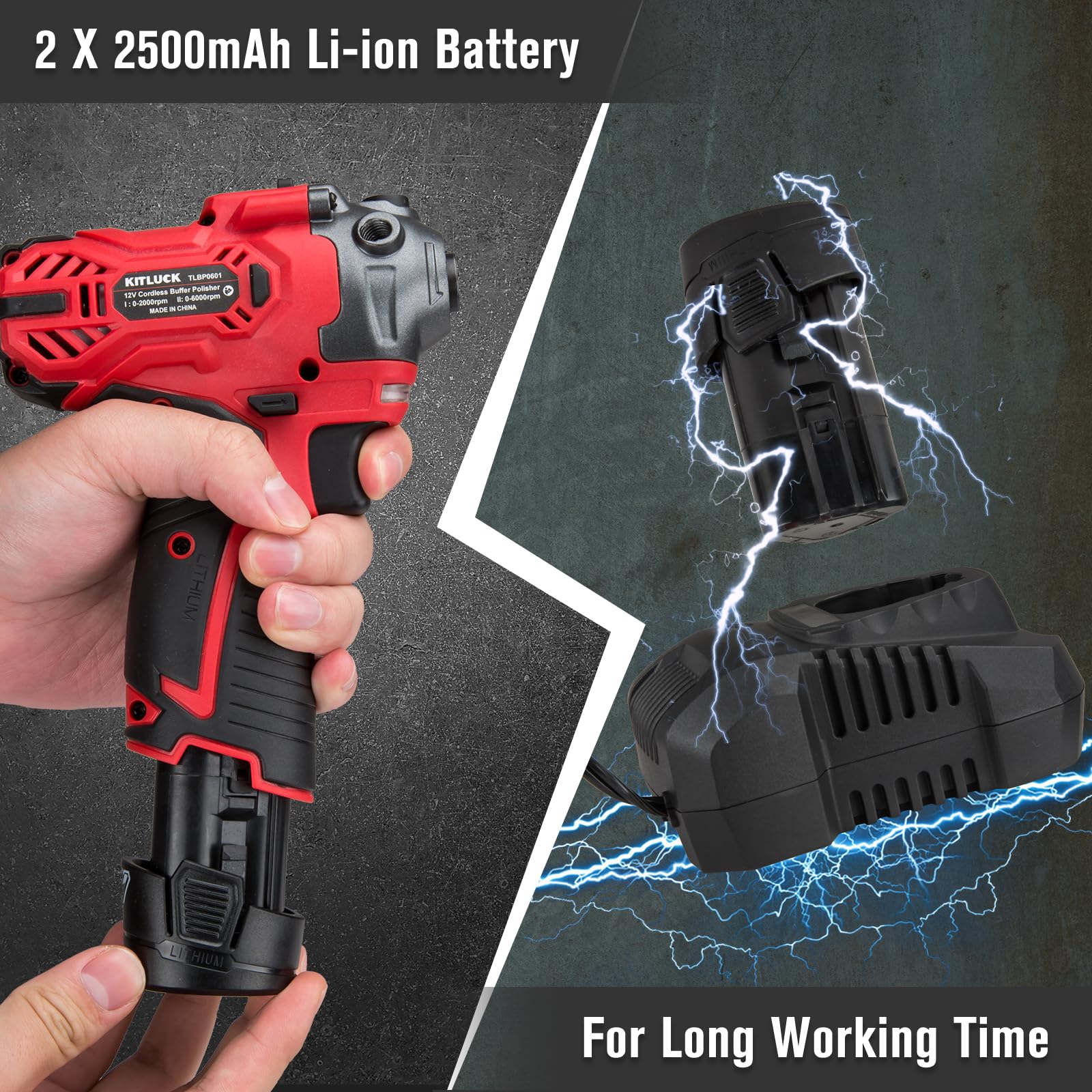 KITLUCK quick charger speeds up battery readiness for on-site use.