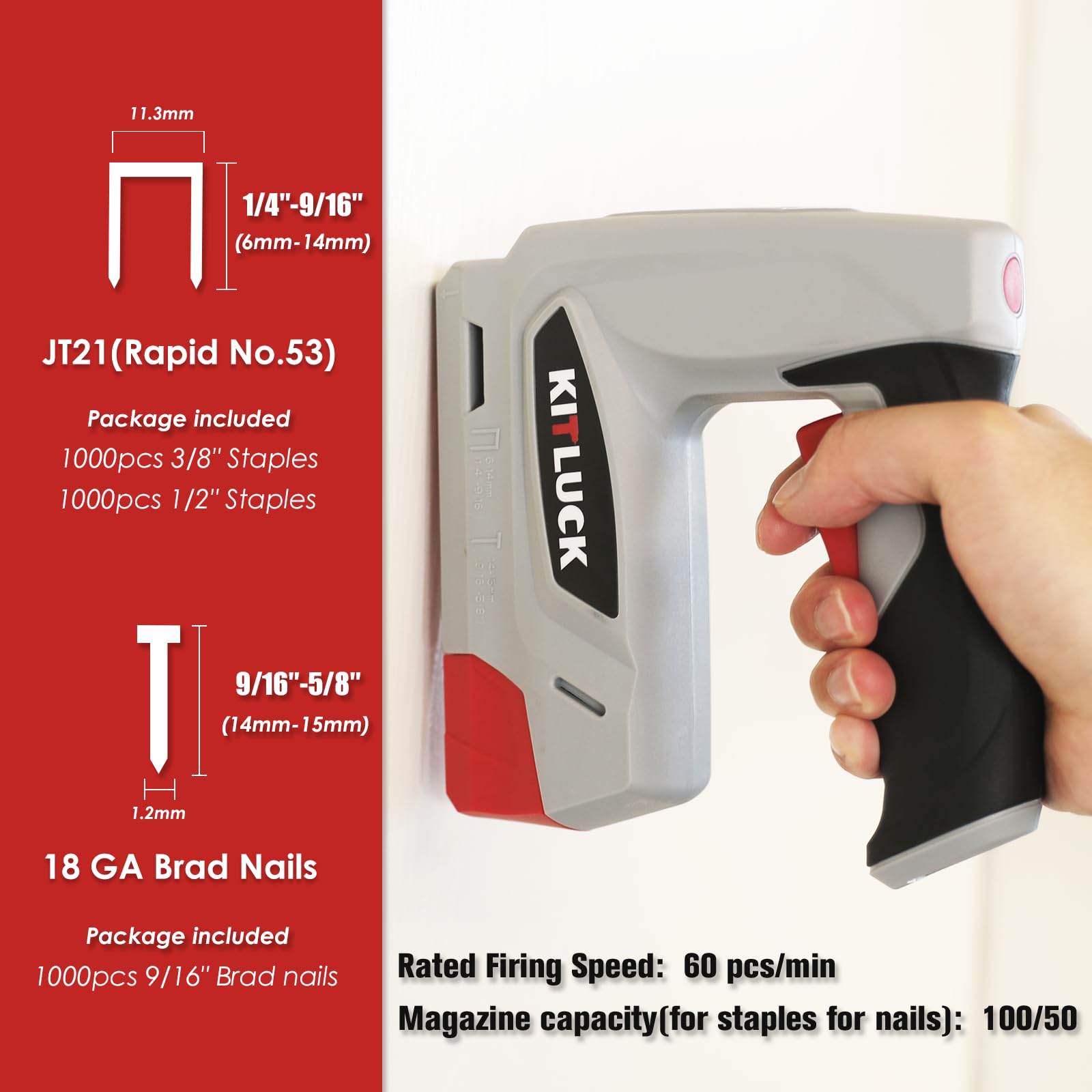 KITLUCK usb-c-charging-port shows fast recharge for cordless on-site use.