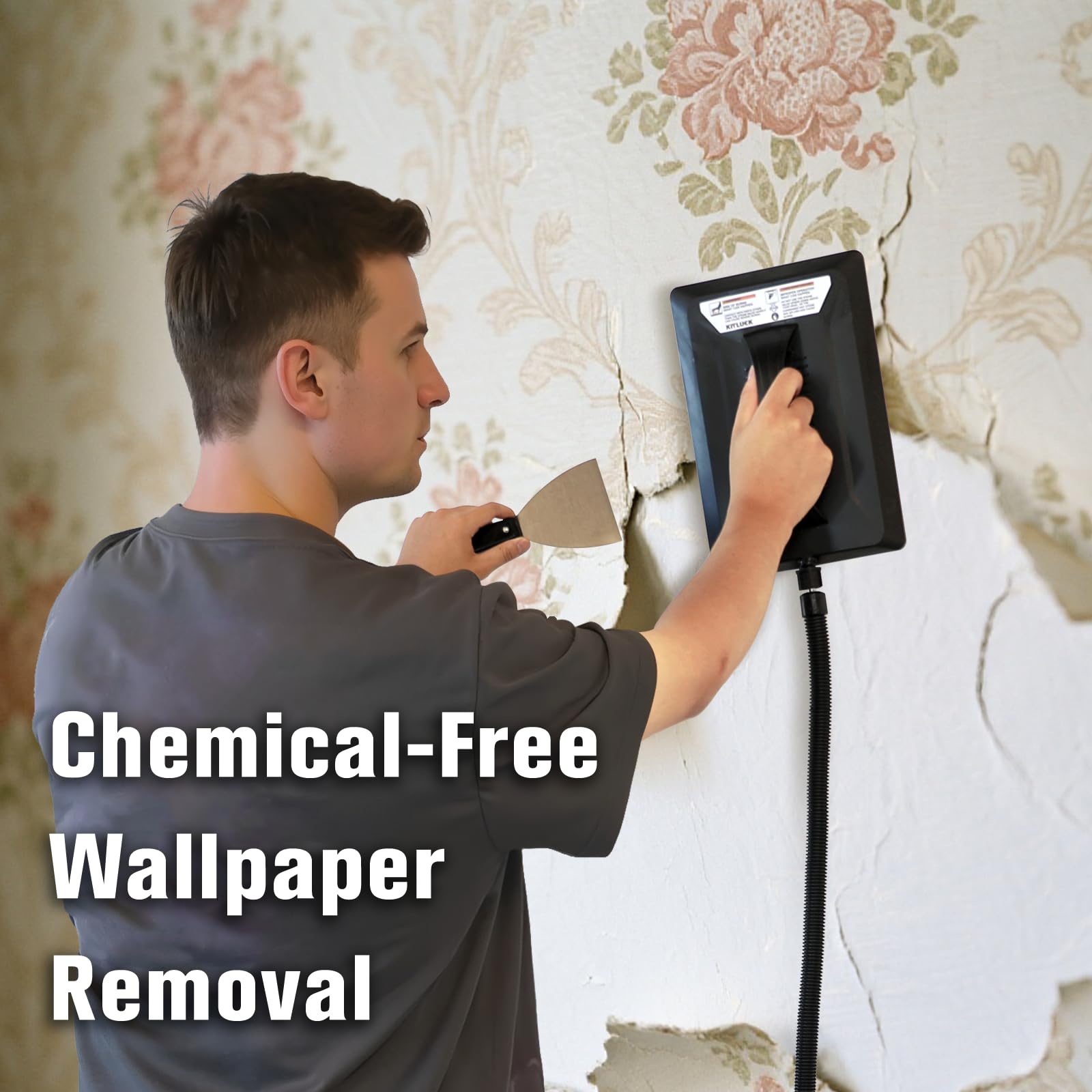 KITLUCK Wallpaper Steamer compact design fits small spaces for storage.