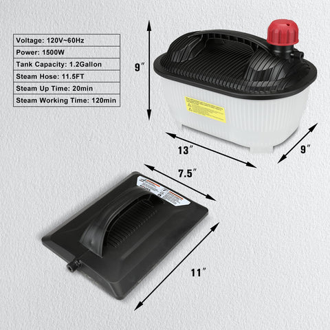 KITLUCK Wallpaper Steamer large steam plate ensures fast, even wallpaper penetration.