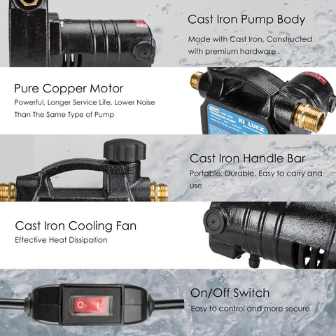 KITLUCK water suction filter strainer protects against debris during transfers.