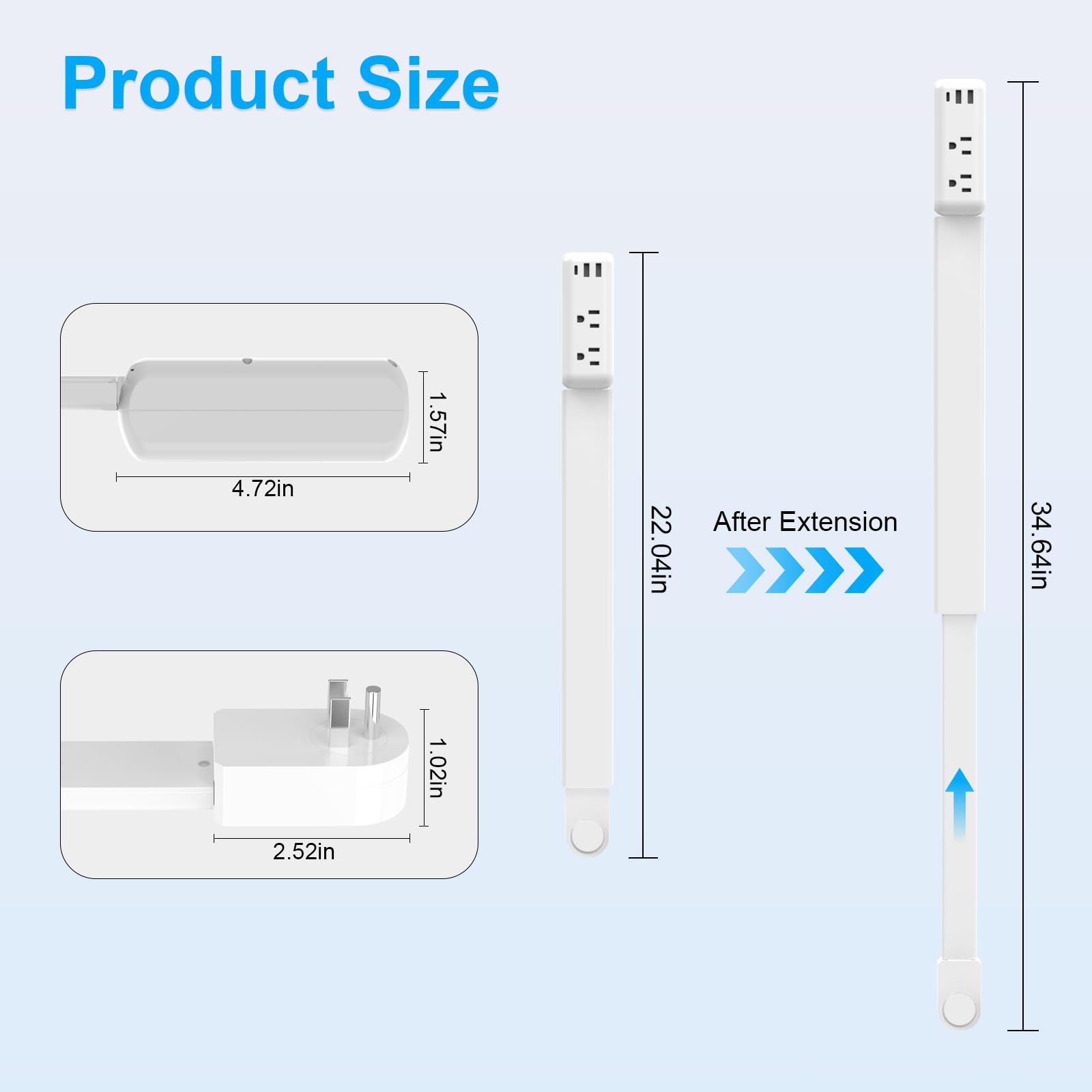 KITMODFN no-tool setup with Velcro strips to secure extender without wall damage