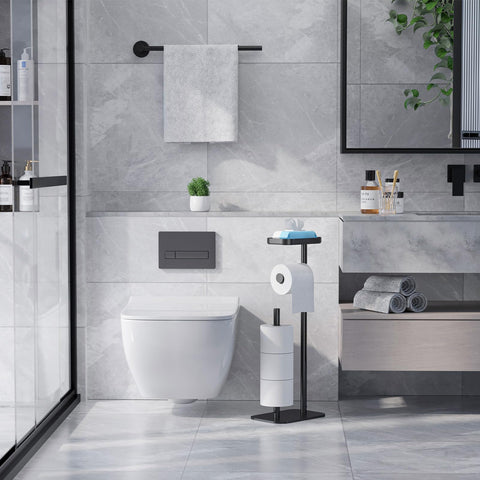 Kitsure base with rubber pad provides anti-slip stability on bathroom floors
