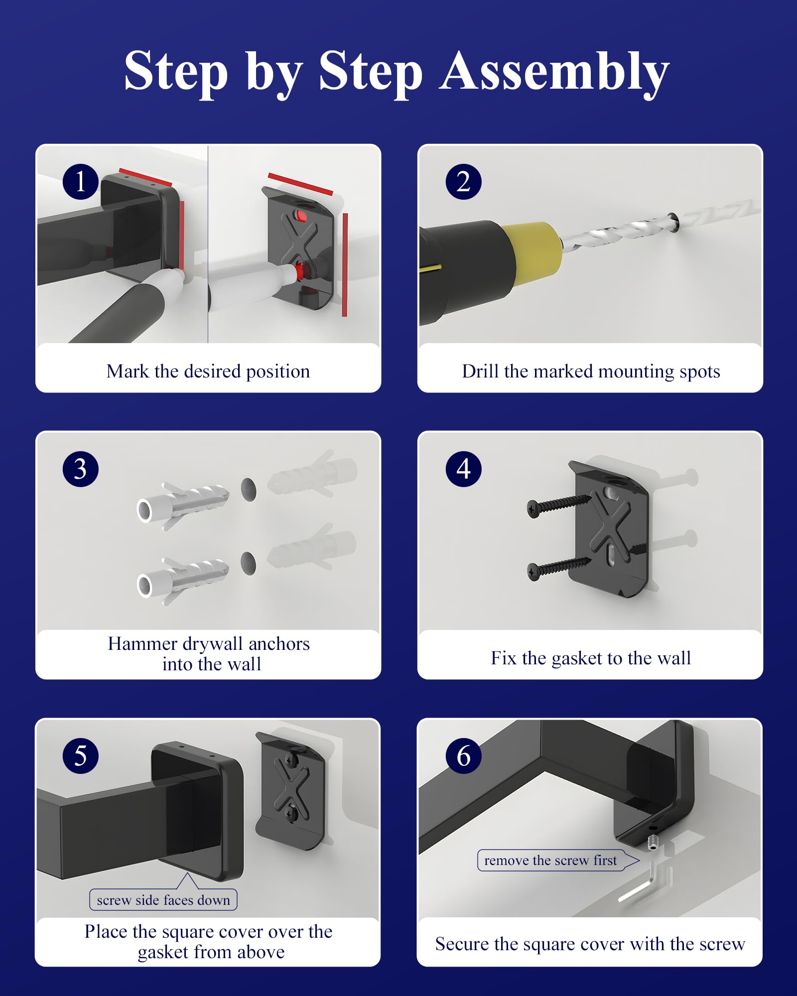 Kitsure included mounting tools simplify DIY installation.