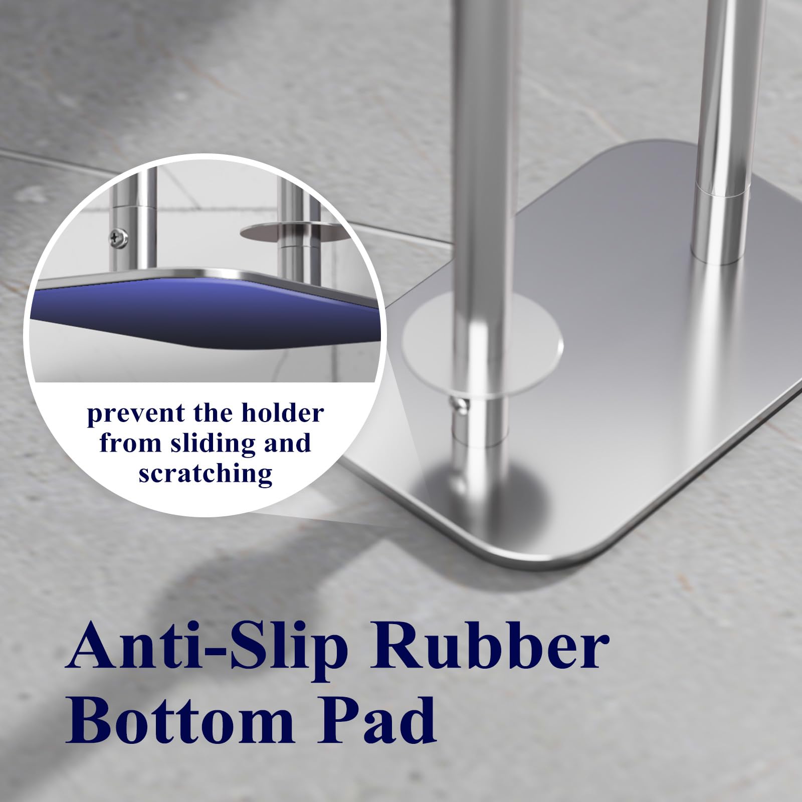 Kitsure floor-stability pad prevents wobble for secure placement.