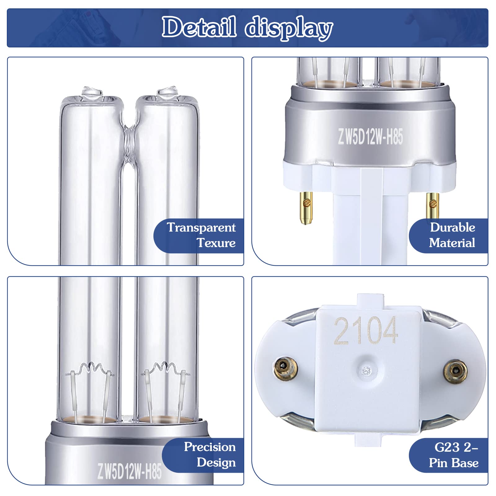 Four-pack bulbs provide convenient replacement cycles.