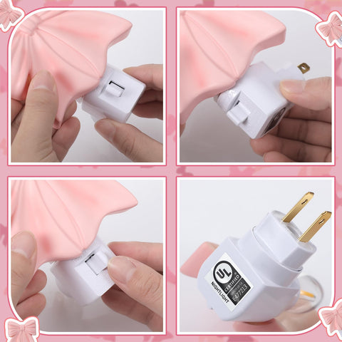 Kittmip dusk-to-dawn sensor night light automatically glows softly.