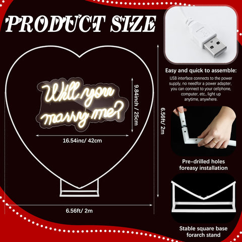 Kittmip white metal heart stand as the central proposal centerpiece