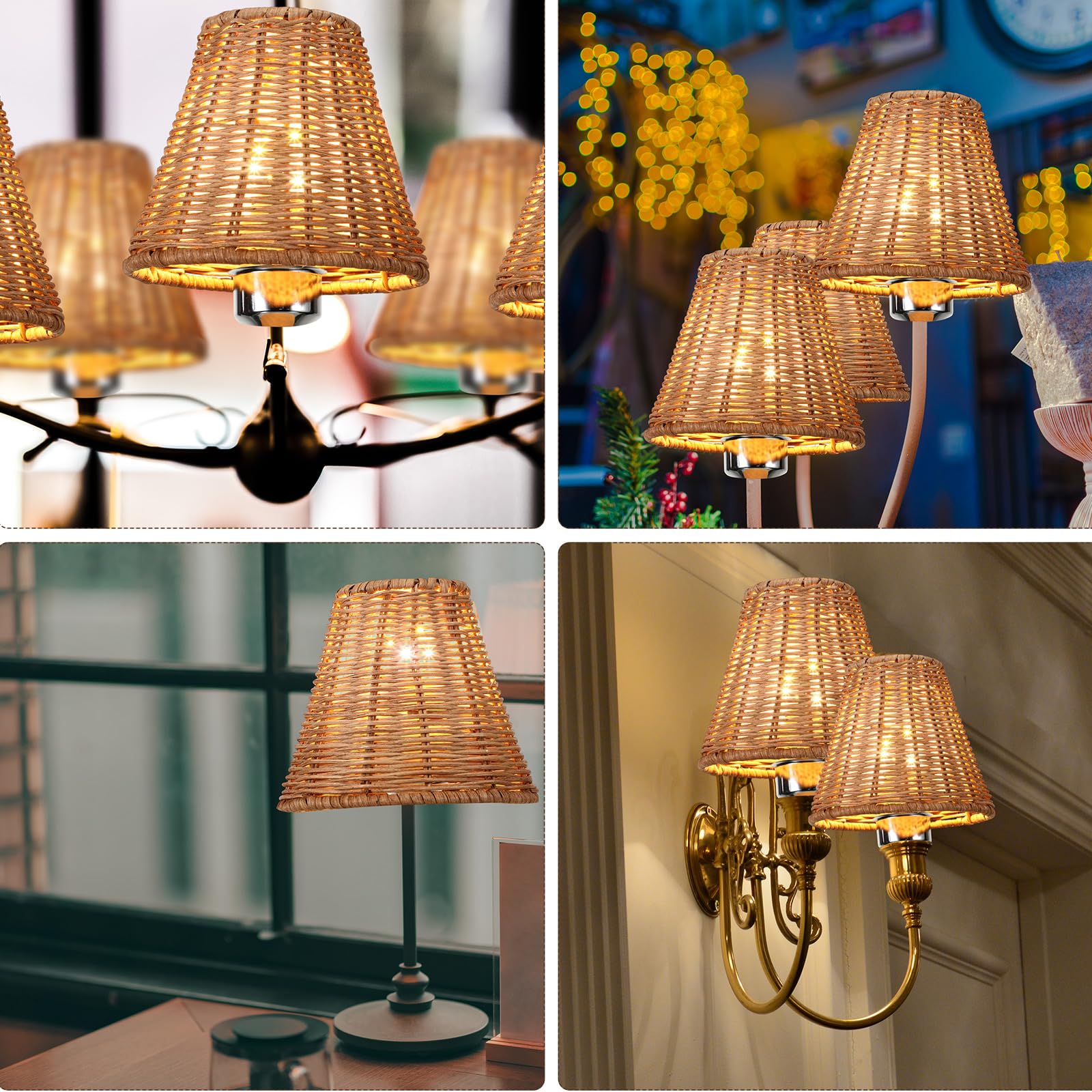 Kittmip rattan shade warm-light-in-room creates cozy evenings.