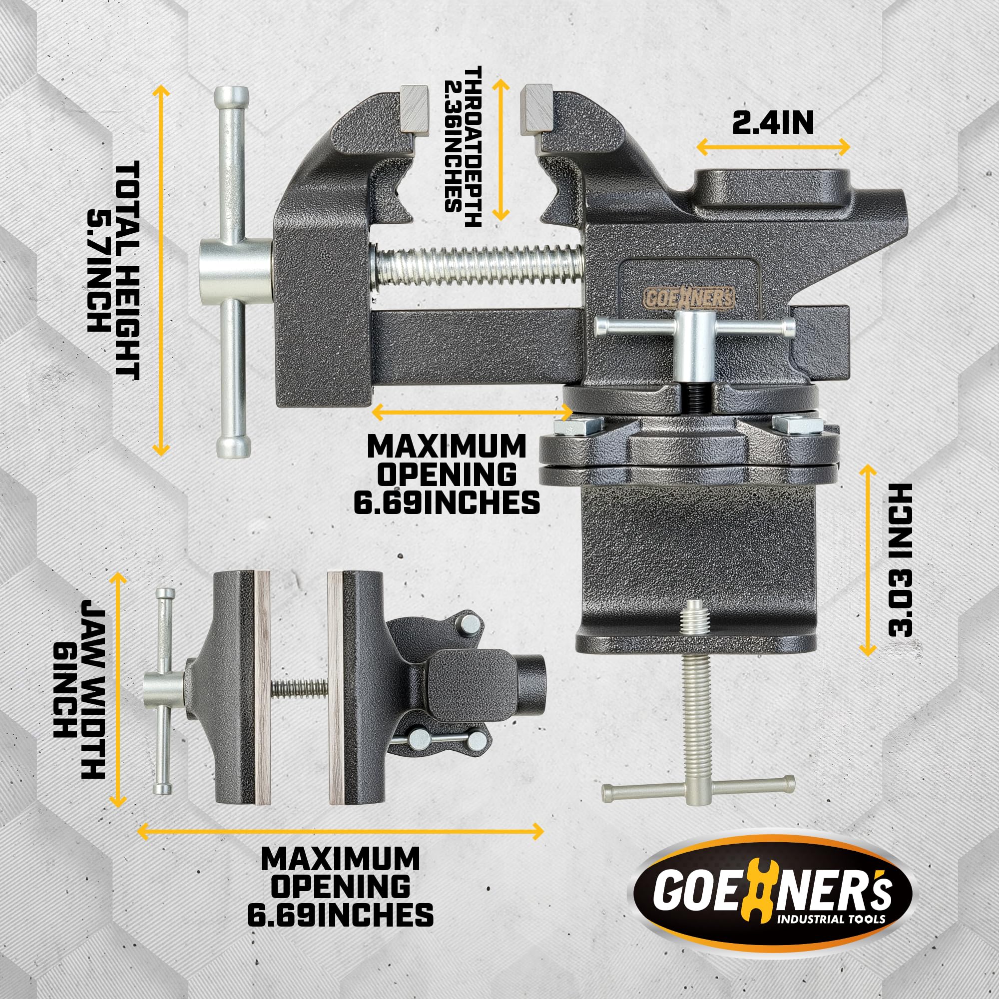 Kitvance included bolts for quick bench mounting.