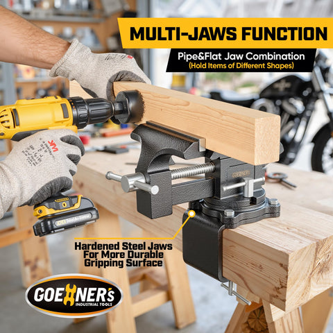 Kitvance 270° swivel base allows versatile positioning.