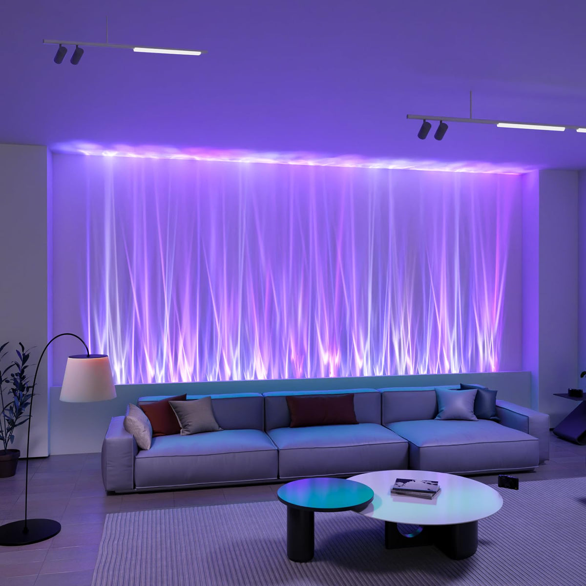 KITVONA Ocean Wave Light Bar wall projection for calming ambient lighting in bedrooms.
