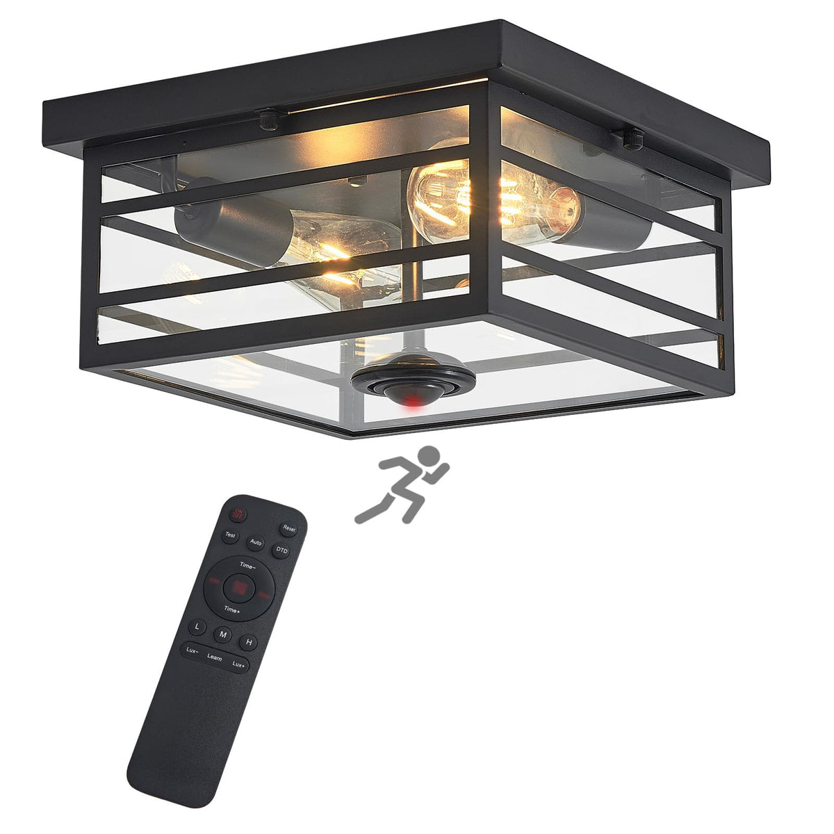 KiwiLusam upgraded outdoor ceiling light with remote for effortless control from your doorway.