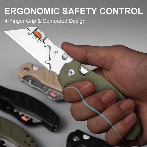 Kizer C01C Uti 2 bead-blasted blade finish for durability
