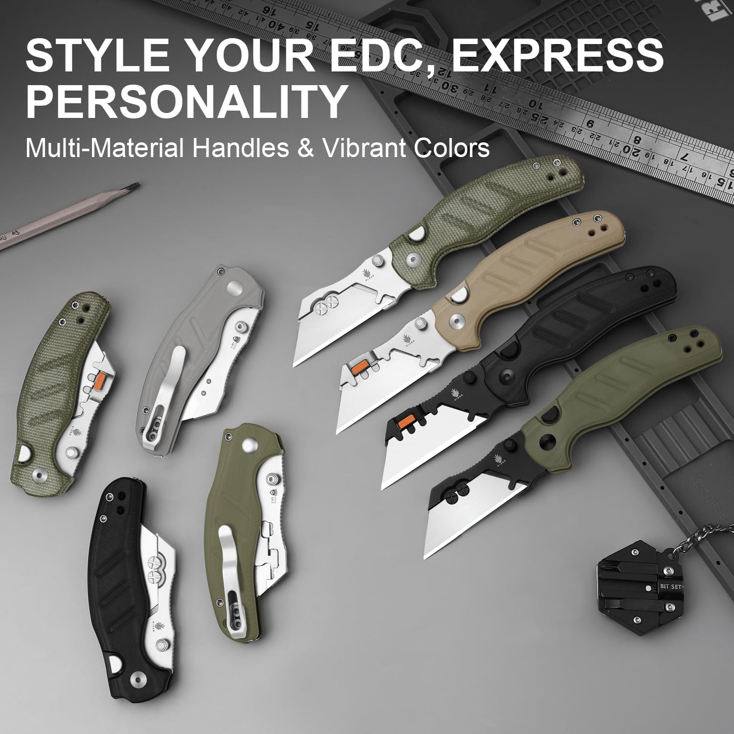 Kizer C01C Uti 2 box includes five replacement blades