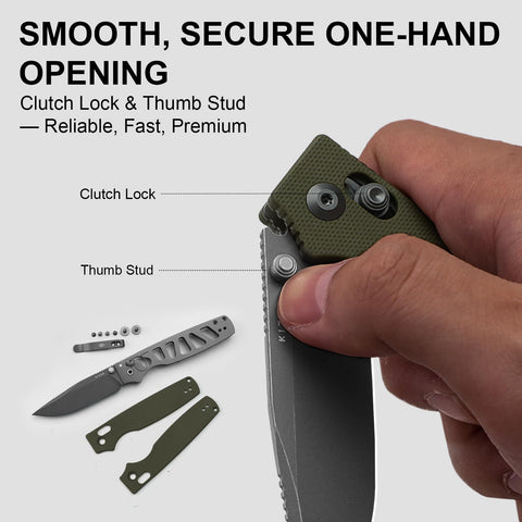 Kizer Original 2 flat grind blade delivering precise cuts and control.