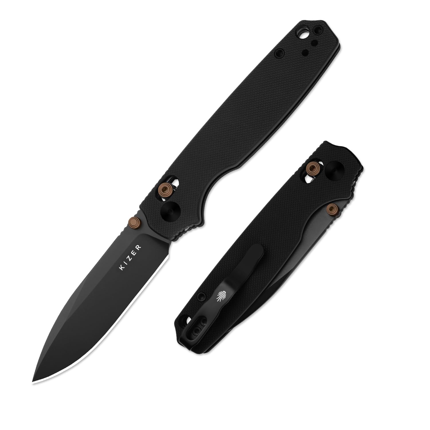 Kizer Pokiman CD blade close-up showing sharp edge for daily tasks