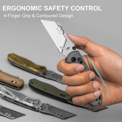 Kizer Uti Bear smooth ball-bearing pivot for one-handed use