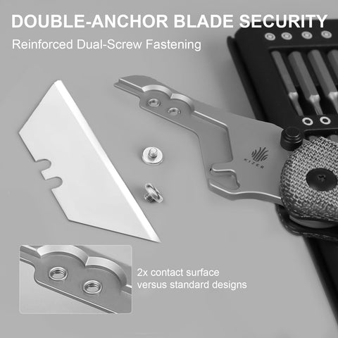 Kizer Uti Bear ergonomic handle grip for comfortable extended use