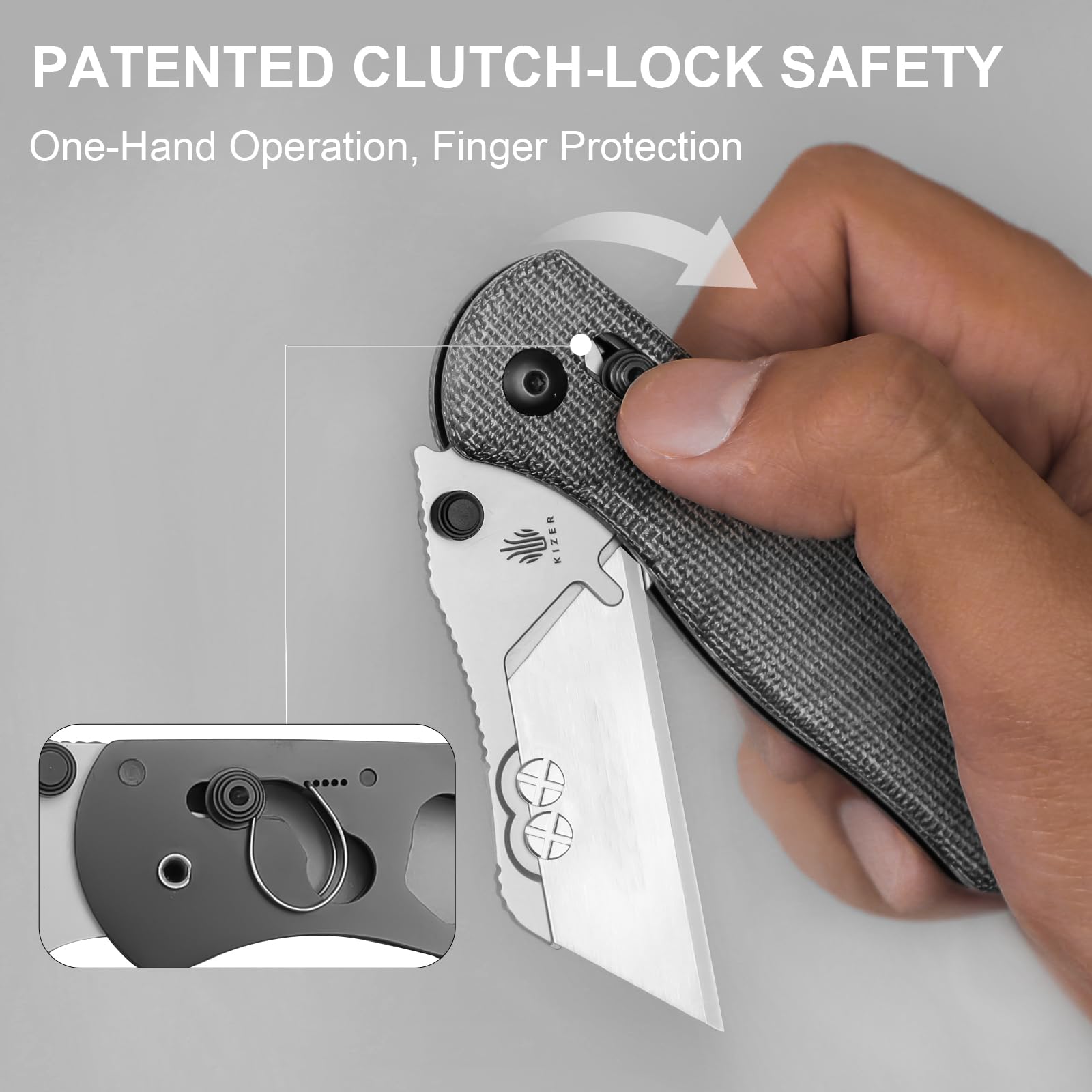 Kizer Uti Bear toothpick drive bit tool for blade adjustments