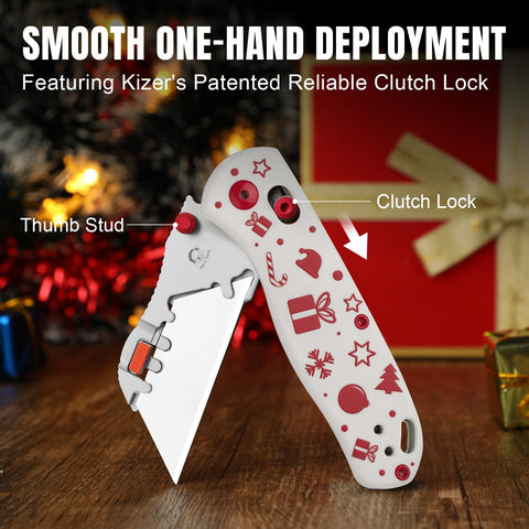 Clutch-lock mechanism protects fingers during blade relief on Uti Bear.