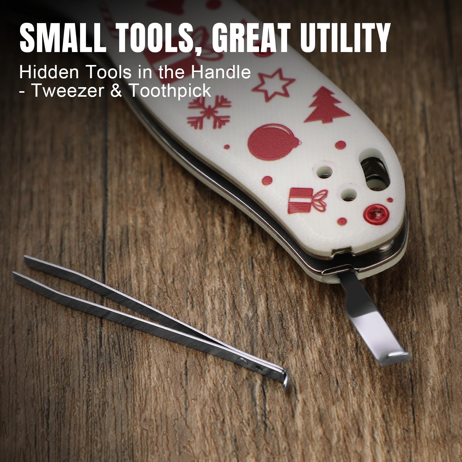 Tool-free blade change on the Kizer Uti Bear for fast swaps.