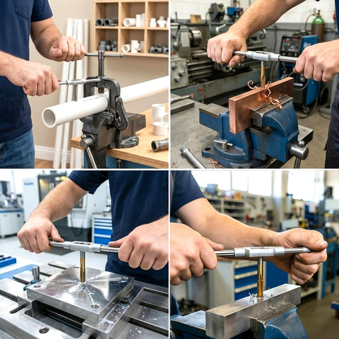 KJE 86PCS large die stock handles high-torque threading tasks