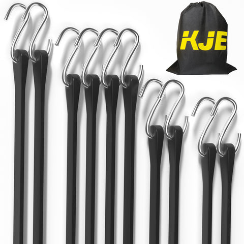 KJE bungee cord 10in with S-hook for secure cargo during transit.