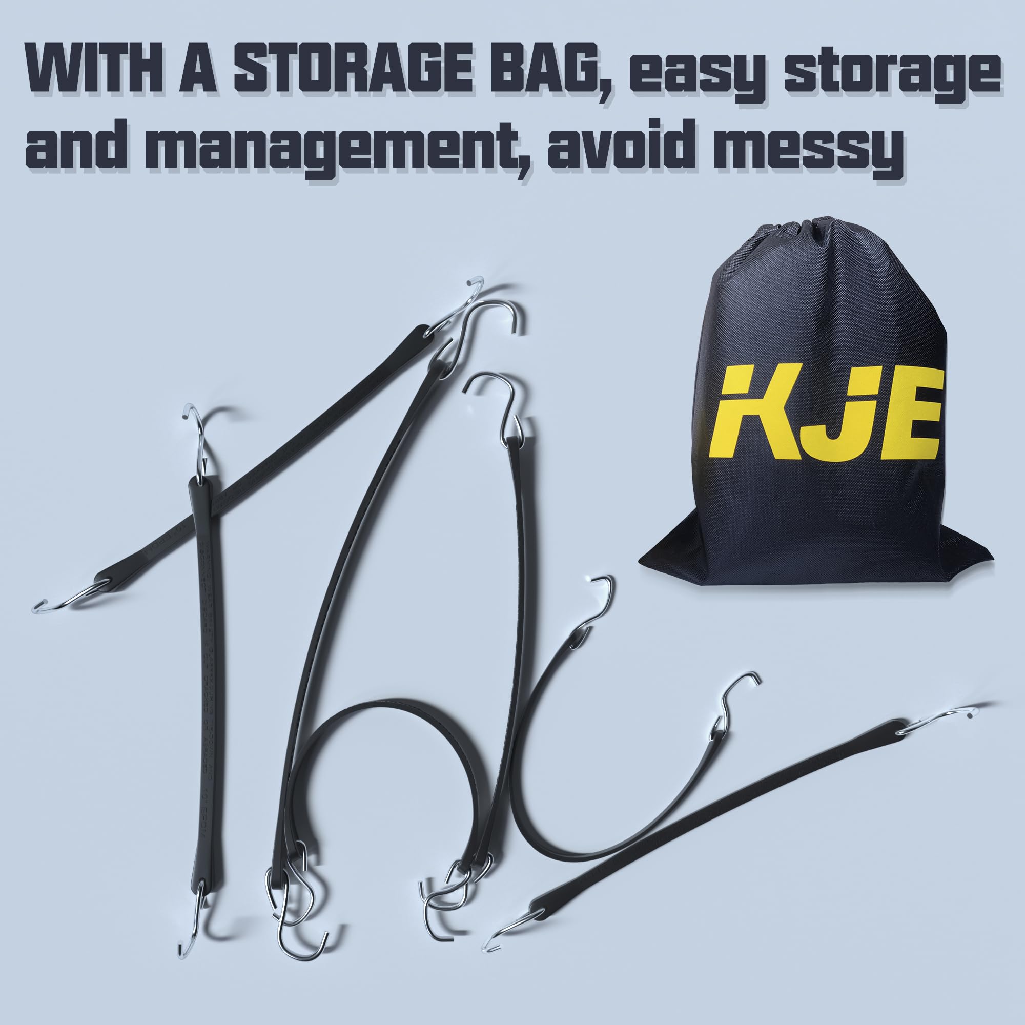 KJE bungee cords endure extreme weather, performing reliably in cold and heat.