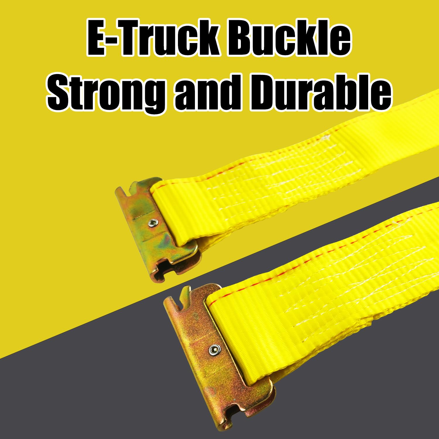 KJE E-Track webbing provides UV protection for sun and rain exposure.