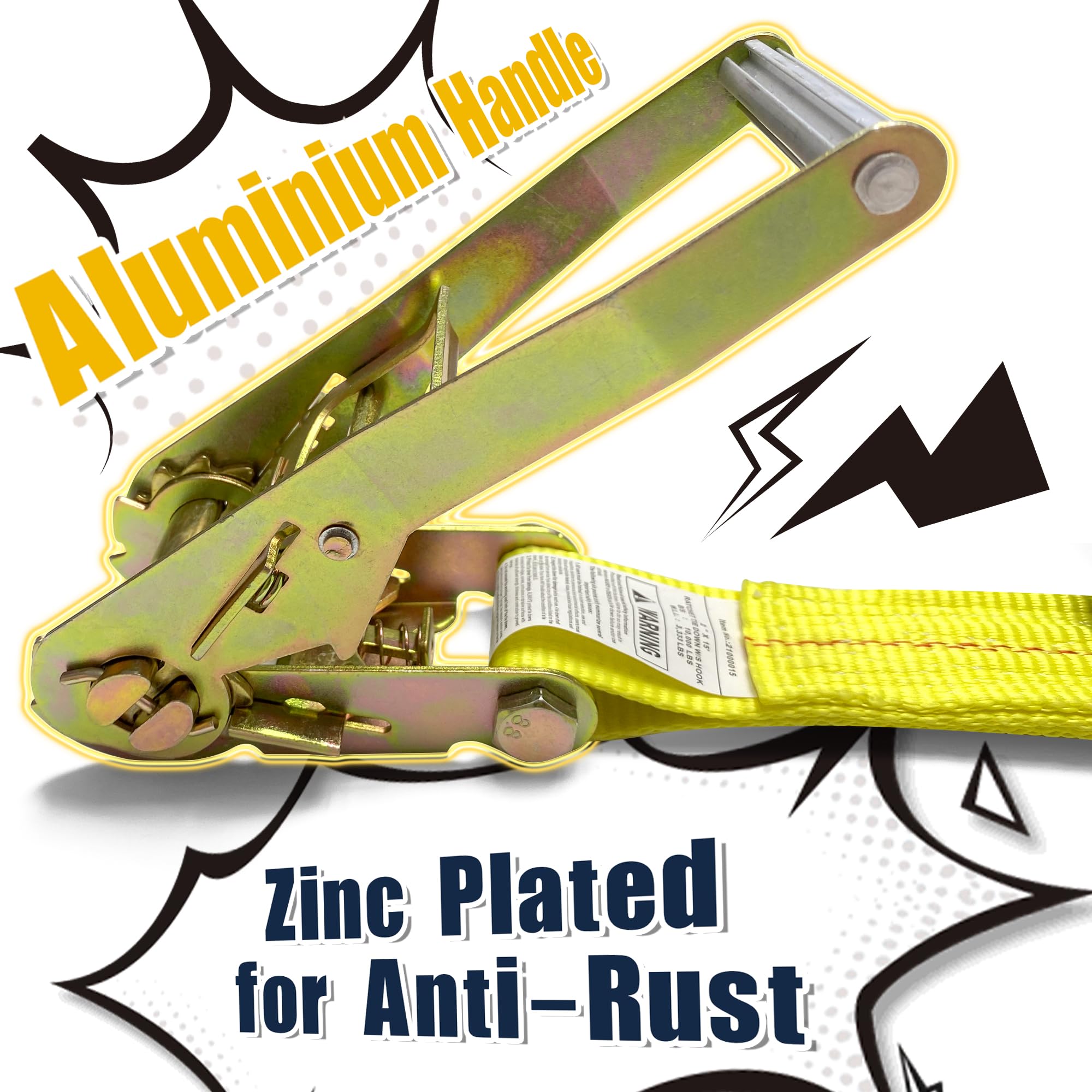 KJE ratchet mechanism with aluminum handle for smooth operation.