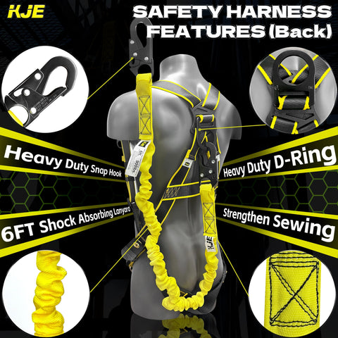 KJE adjustable waist and chest straps fit diverse body types.