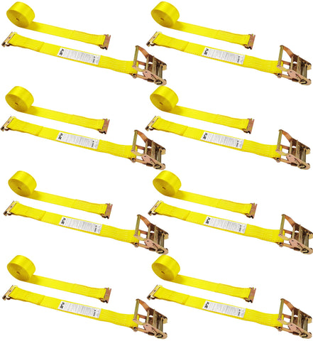 KJE straps in use on a vehicle ready for transit.