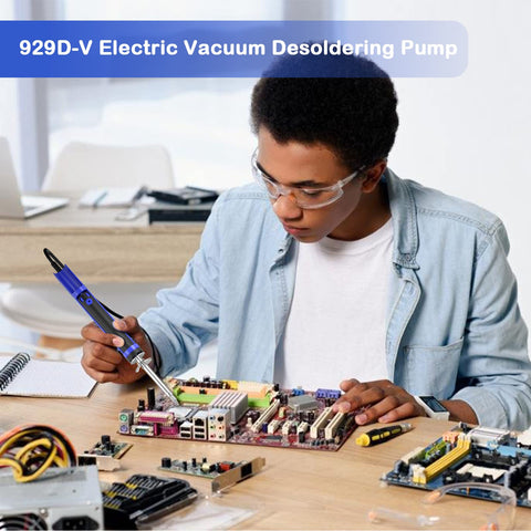 K KERNOWO 929D-V includes solder wick and sponge for easy maintenance