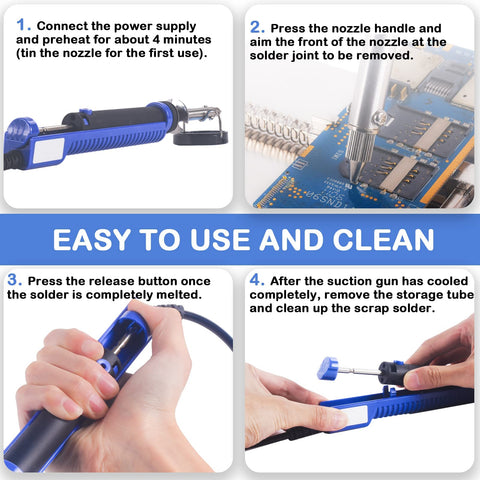 K KERNOWO 929D-V 1.0mm nozzle close-up for precise solder removal