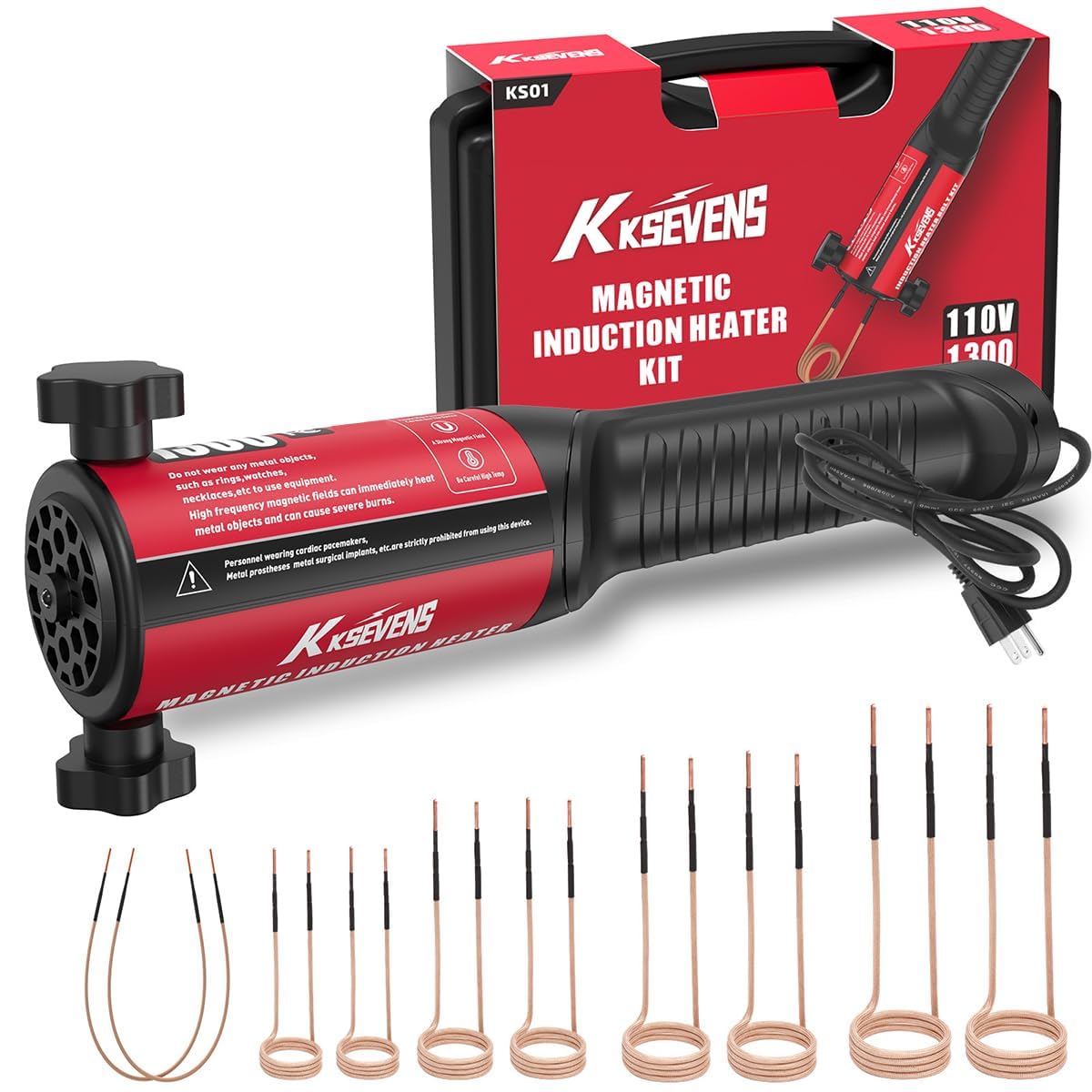 KKSEVENS induction heater used for small automotive metal part heating