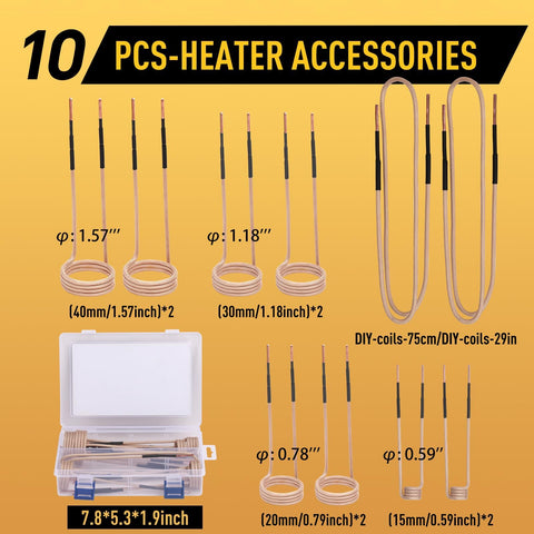 KKSEVENS induction coil kit with fixed diameters for reliable performance.