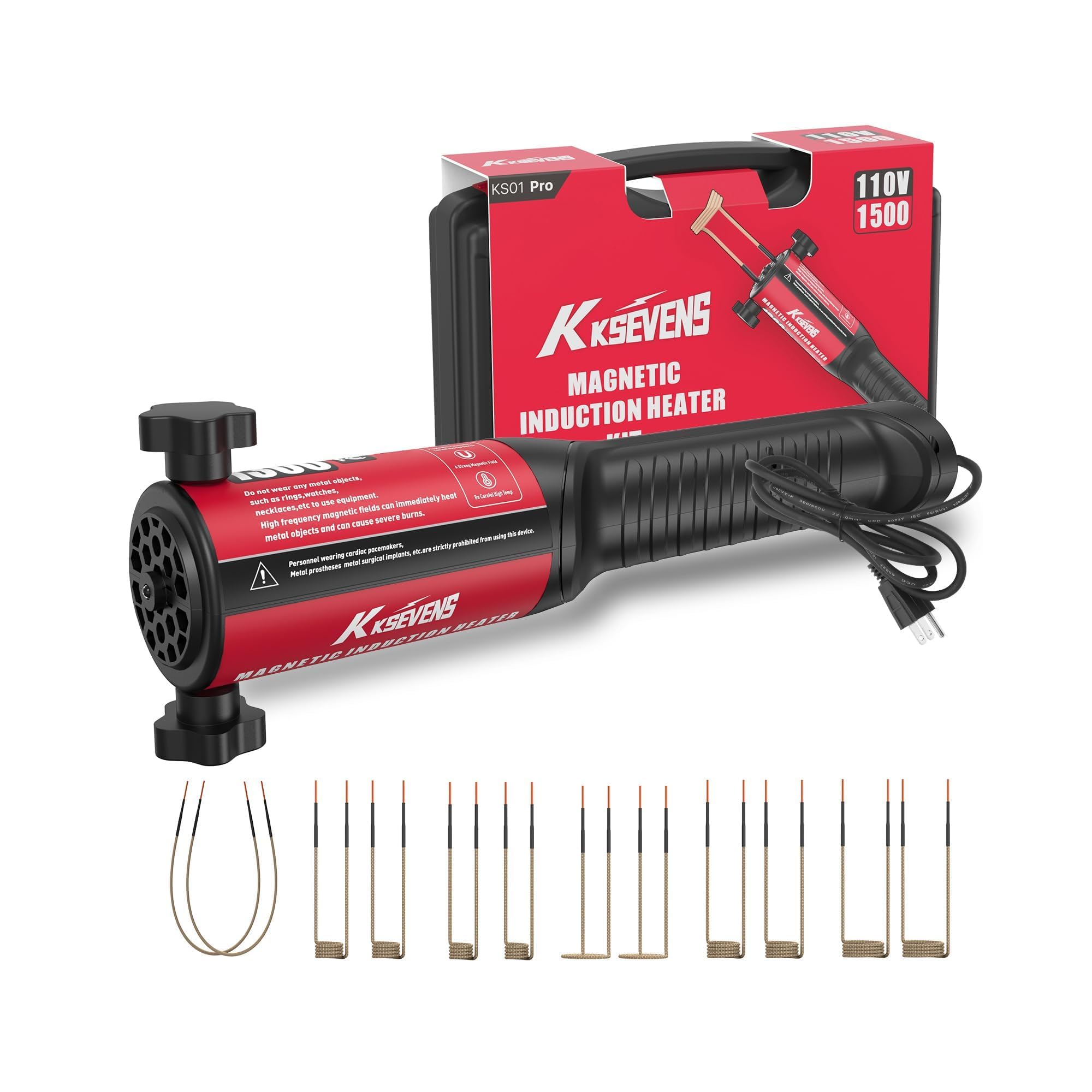 KKSEVENS compact handheld induction heater designed for tight spaces