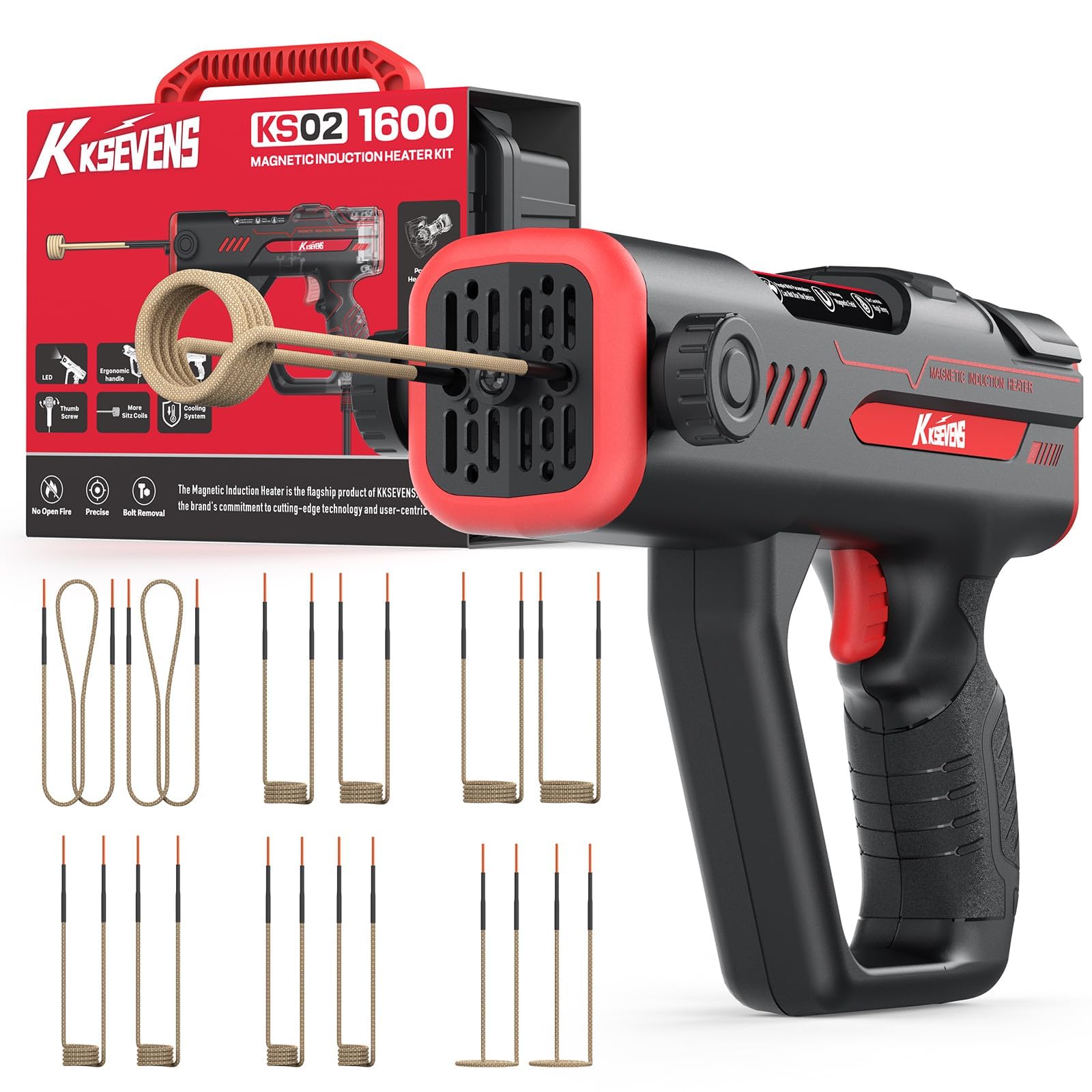 KKSEVENS compact induction heater fits into toolkits