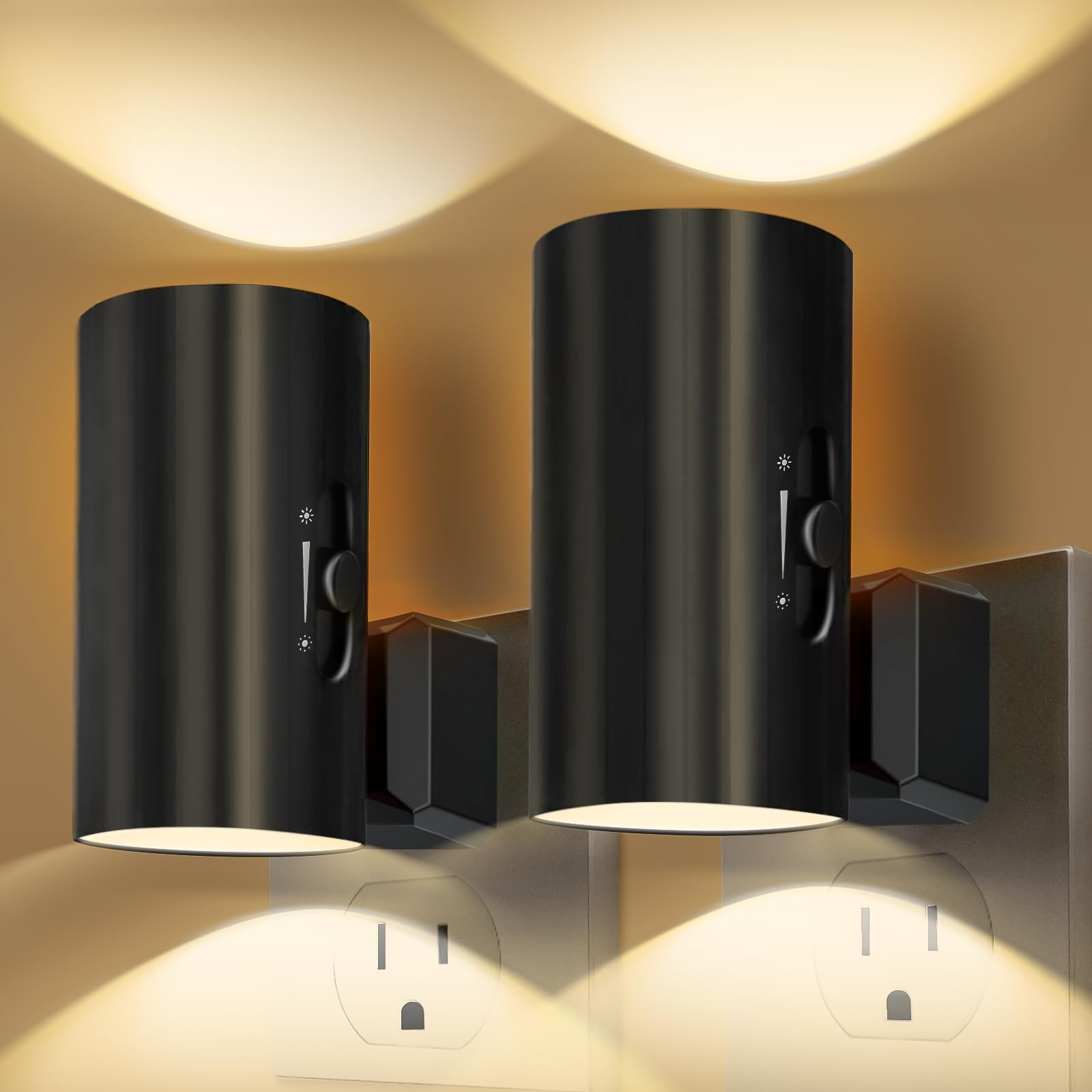 KKUP2U plug-in night light for wall mounting with gentle glow