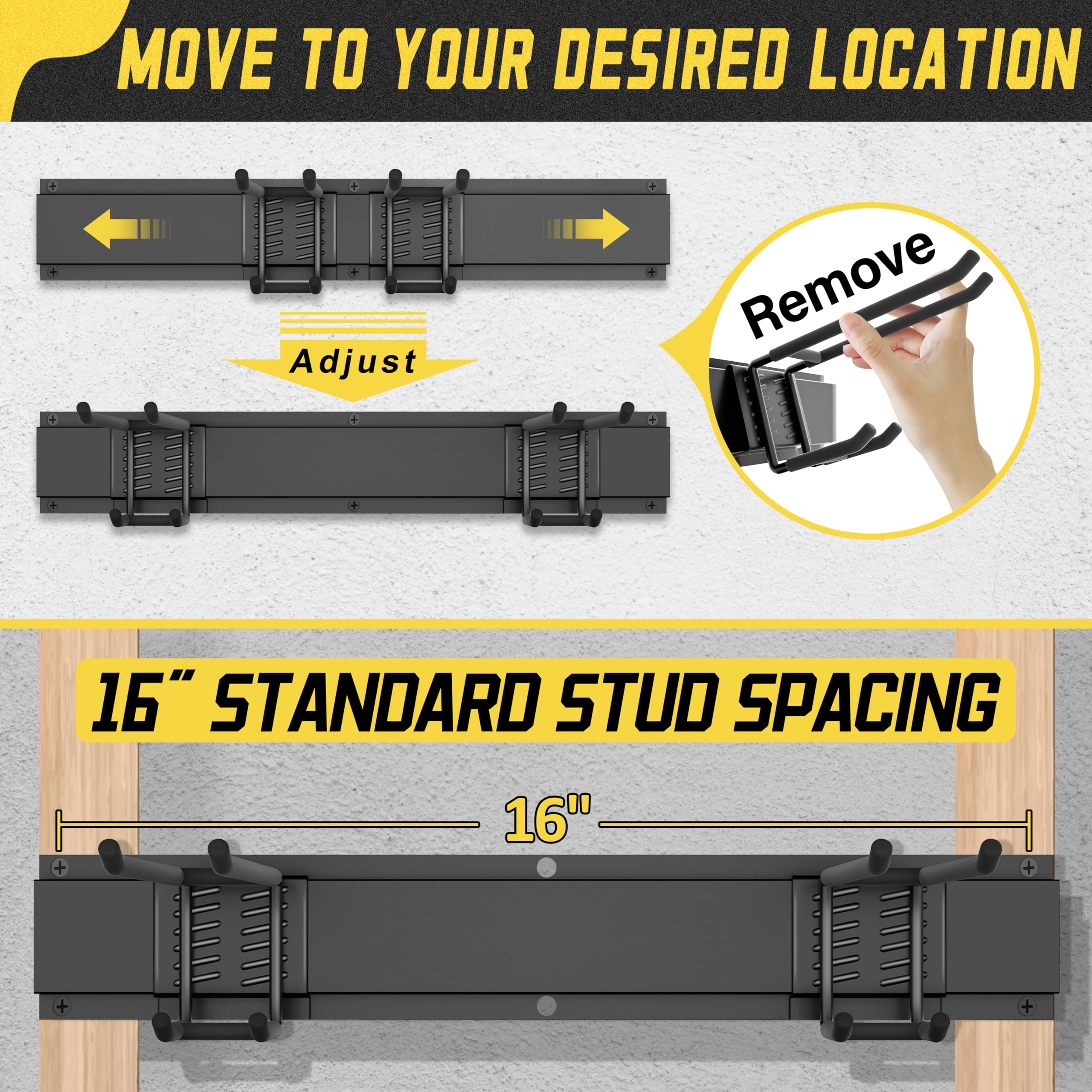 Klasit 15-pack wall organizer with multiple hooks for organized tool storage.