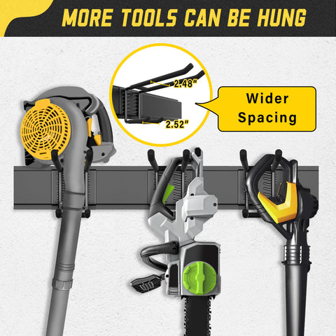 Klasit heavy-duty tool holder supports up to 675 lbs for durable garage storage.